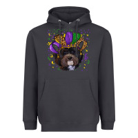 Smoke mardi gras hat havanese dog Heavyweight Hoodie - RanaPortraitStore