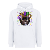 White mardi gras hat havanese dog Heavyweight Hoodie - RanaPortraitStore