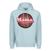 Blue Mist mama leopard Premium Hoodie - JahusDesignShop