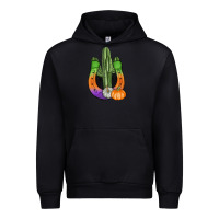 Black horseshoe halloween cactus Urban Hoodie - AdoDesignShop