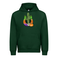 Forest Green horseshoe halloween cactus Urban Hoodie - AdoDesignShop