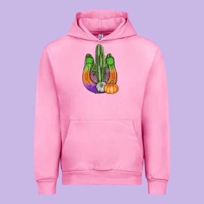 Horseshoe Halloween Cactus Urban Hoodie Designed By Adodesignshop