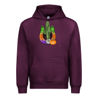 Mauve Wine horseshoe halloween cactus Urban Hoodie - AdoDesignShop