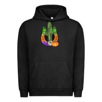 Pigment Black horseshoe halloween cactus Urban Hoodie - AdoDesignShop