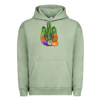 Pigment Oil Green horseshoe halloween cactus Urban Hoodie - AdoDesignShop