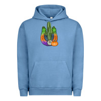 Pigment Pebble Blue horseshoe halloween cactus Urban Hoodie - AdoDesignShop