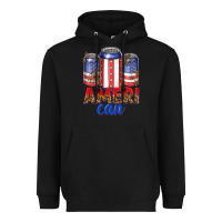 Black Ameri can Heavyweight Hoodie - texasbilliewilder
