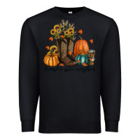 Black pumpkin spice everything Premium Sweatshirt - RanaPortraitStore