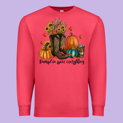 Pumpkin Spice Everything Premium Sweatshirt Designed By Ranaportraitstore