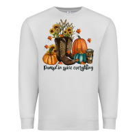 Dove Grey pumpkin spice everything Premium Sweatshirt - RanaPortraitStore
