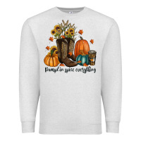 Oatmeal Heather pumpkin spice everything Premium Sweatshirt - RanaPortraitStore