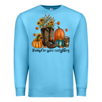 Ocean Blue pumpkin spice everything Premium Sweatshirt - RanaPortraitStore