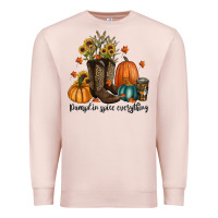 Pale Pink pumpkin spice everything Premium Sweatshirt - RanaPortraitStore