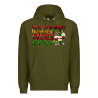 Army Green its the most wonderful wine of the year Premium Hoodie - AdoDesignShop
