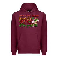 Burgundy its the most wonderful wine of the year Premium Hoodie - AdoDesignShop