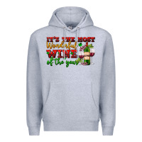 Heather Grey its the most wonderful wine of the year Premium Hoodie - AdoDesignShop
