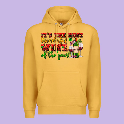 Its The Most Wonderful Wine Of The Year Premium Hoodie Designed By Adodesignshop