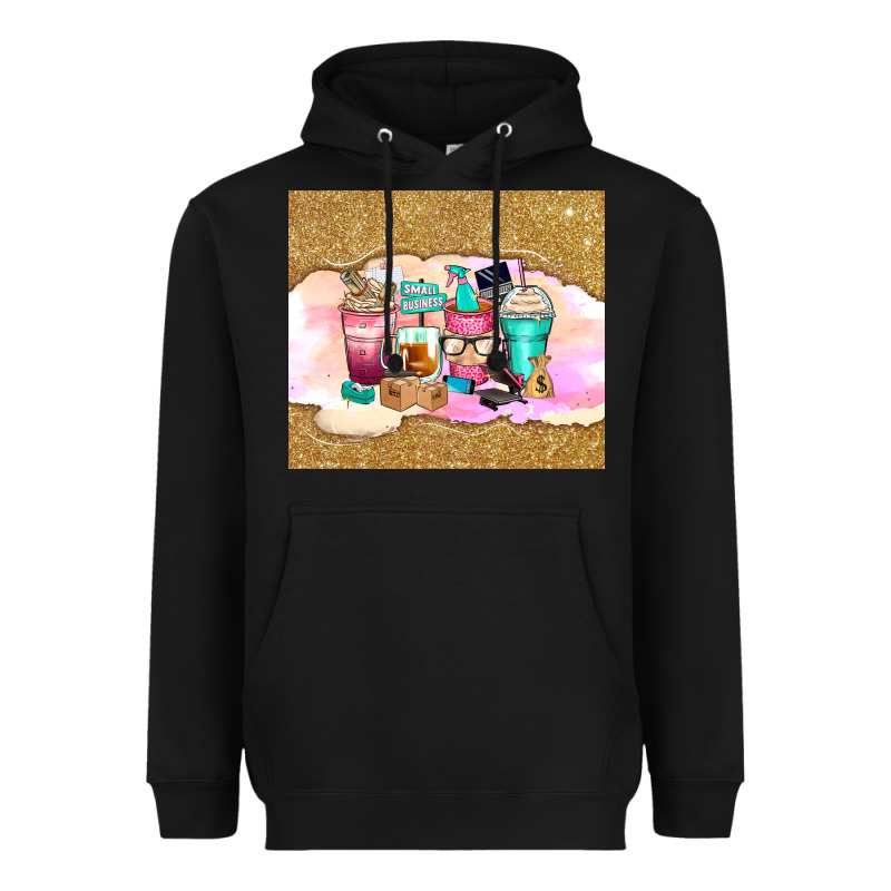 Small Business Coffee Cups Heavyweight Hoodie by Zillion Design Studio | Teevron