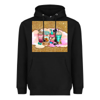 Black small business coffee cups Heavyweight Hoodie - Zillion Design Studio