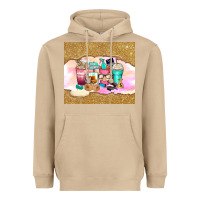 Mushroom small business coffee cups Heavyweight Hoodie - Zillion Design Studio