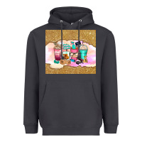 Smoke small business coffee cups Heavyweight Hoodie - Zillion Design Studio