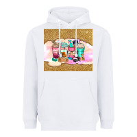 White small business coffee cups Heavyweight Hoodie - Zillion Design Studio
