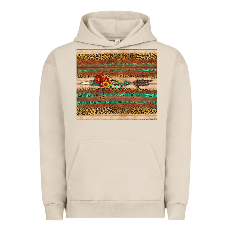 Arrow Wooden Sunflower Urban Hoodie by Artiststas | Teevron