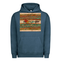 Pigment Midnight Navy arrow wooden sunflower Urban Hoodie - Artiststas