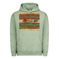 Pigment Oil Green arrow wooden sunflower Urban Hoodie - Artiststas