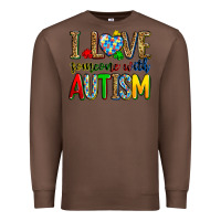 Chestnut i love someone with autism Premium Sweatshirt - Zillion Design Studio
