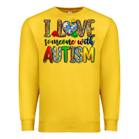 Lemon i love someone with autism Premium Sweatshirt - Zillion Design Studio