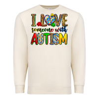 Sandshell i love someone with autism Premium Sweatshirt - Zillion Design Studio