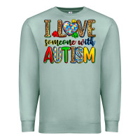Seafoam i love someone with autism Premium Sweatshirt - Zillion Design Studio