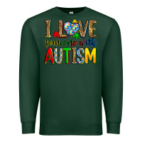 Sports Green i love someone with autism Premium Sweatshirt - Zillion Design Studio