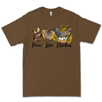 Cacao peace love chicken Premium Tee - LillyAllenDesigns