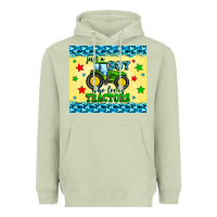 Matcha just a boy who loves tractors Heavyweight Hoodie - Zillion Design Studio