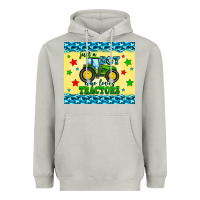Moon Dust just a boy who loves tractors Heavyweight Hoodie - Zillion Design Studio