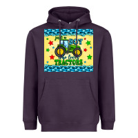 Plum just a boy who loves tractors Heavyweight Hoodie - Zillion Design Studio