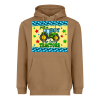 Toasted Coconut just a boy who loves tractors Heavyweight Hoodie - Zillion Design Studio