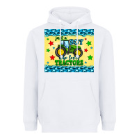 White just a boy who loves tractors Heavyweight Hoodie - Zillion Design Studio