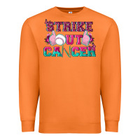 Carrot Strike Out Cancer Baseball Premium Sweatshirt - texasbilliewilder
