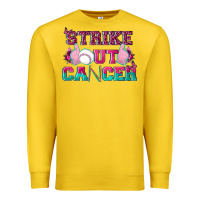 Lemon Strike Out Cancer Baseball Premium Sweatshirt - texasbilliewilder