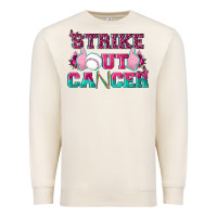 Strike Out Cancer Baseball Premium Sweatshirt | Teevron