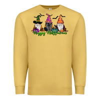 Antique Gold happy halloween gnome pumpkin Premium Sweatshirt - RanaPortraitStore