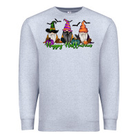Heather Grey happy halloween gnome pumpkin Premium Sweatshirt - RanaPortraitStore