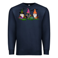Navy happy halloween gnome pumpkin Premium Sweatshirt - RanaPortraitStore