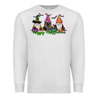 Oatmeal Heather happy halloween gnome pumpkin Premium Sweatshirt - RanaPortraitStore