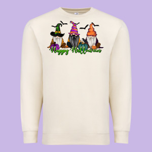 Happy Halloween Gnome Pumpkin Premium Sweatshirt Designed By Ranaportraitstore