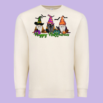 Happy Halloween Gnome Pumpkin Premium Sweatshirt Designed By Ranaportraitstore