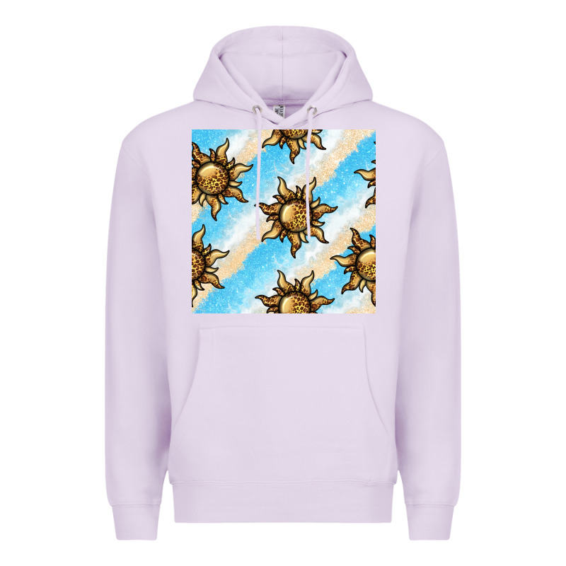 Leopard Sun Seamless Pattern Premium Hoodie by BundleAndBundleShop | Teevron